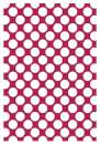 Printed Wafer Paper - Large Polkadot Bright Pink